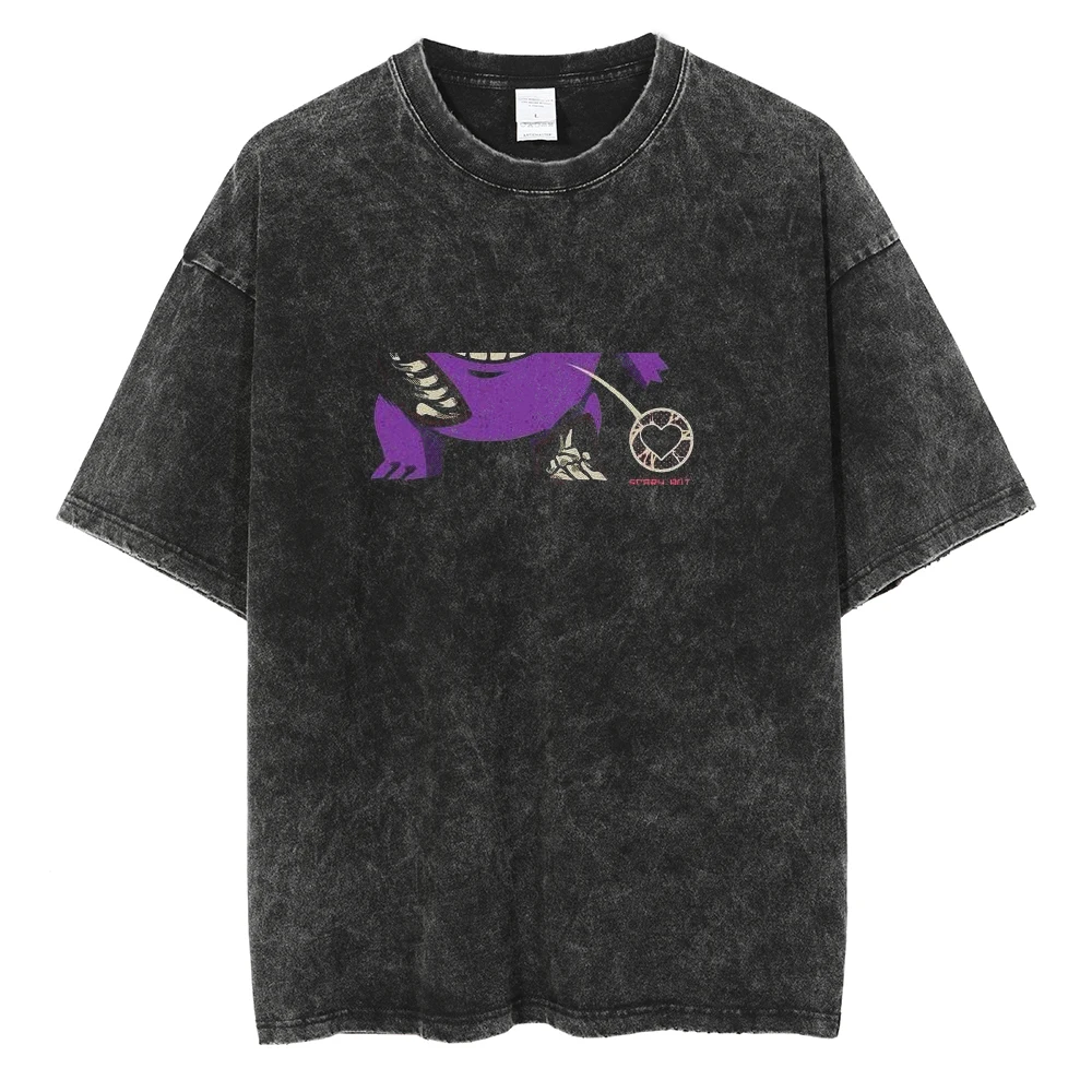 Herren Vinland Saga "I Have No Enemies" Grafik-T-Shirt Thorfinn Anime-Print Vintage Washed Oversized Casual Streetwear T-Shirt – Detail 22