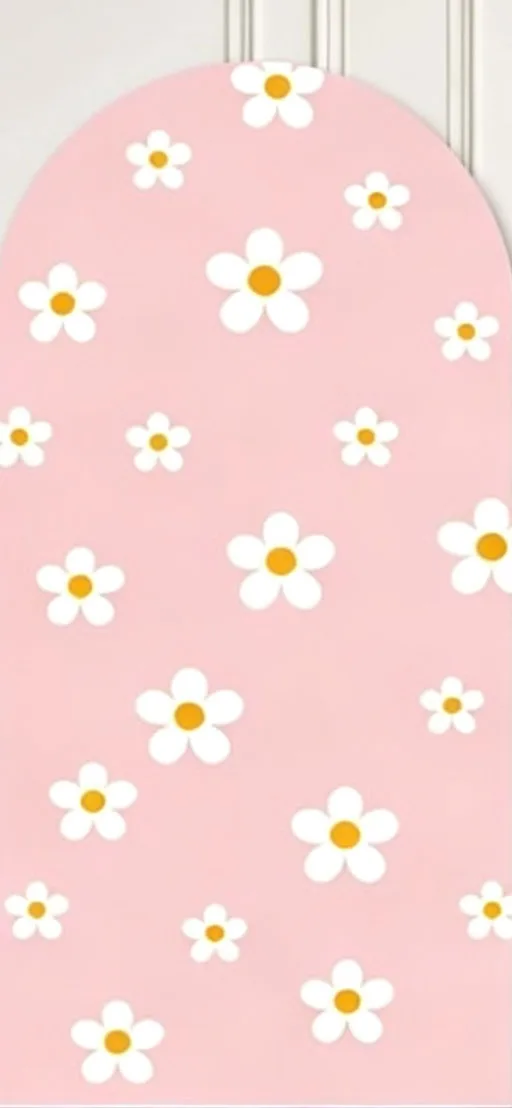 Custom Double-Sided Two Groovy One Baby Shower Arch Backdrop Cover Pink Daisy Rainbow Birthday Party Photography Background