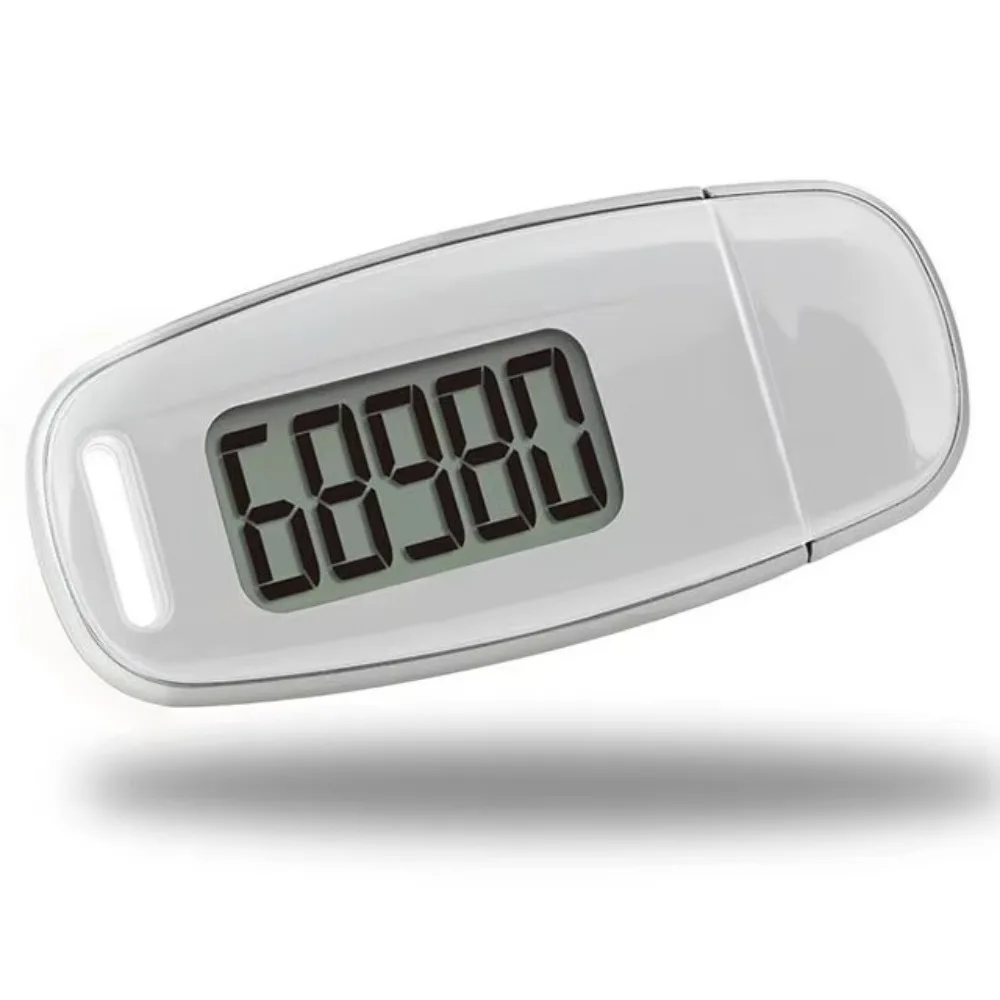 Large LCD Digits Display 3D Pedometer for Walking Backlight Simple Step Tracker Silent USB Rechargeable Walking Step Counter