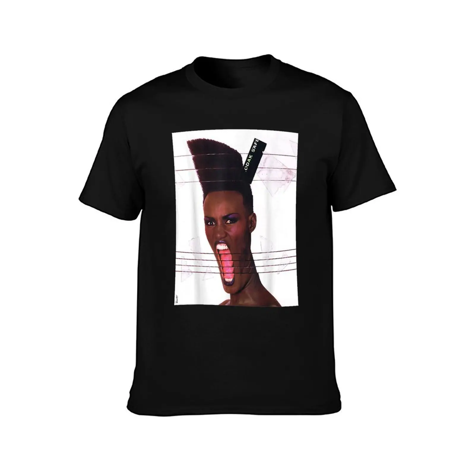 Grace Jones T-Shirt Basic Plain Tee for Spring and Summer T-Shirt