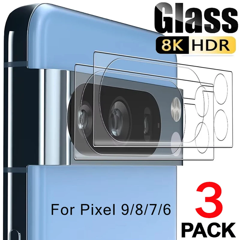 Kameraobjektiv 9H gehärtetes Glas für Pixel 9 ProXL 8 8A 7 6Pro 6A Vollständige Abdeckung Displayschutzfolien Klare Anti-Kratz-Abdeckungen