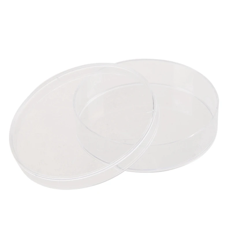 100Pcs Sterile Petri Dishes W/Lids For Lab Plate Bacterial Yeast 55Mm X 15Mm