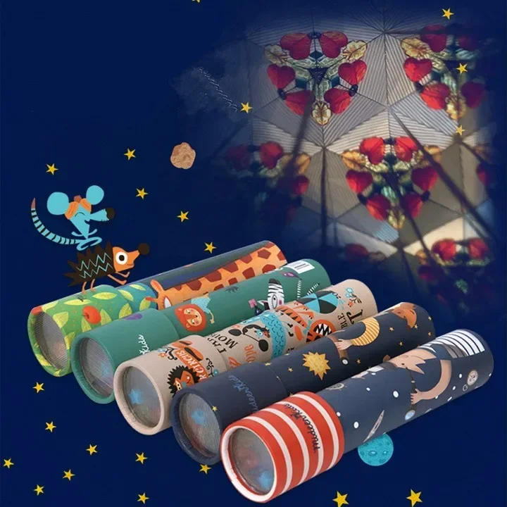 [Funny] 5 Choose Magical kaleidoscope Nostalgic classic parent-child Parent-child interactive toys scientific experiment toy