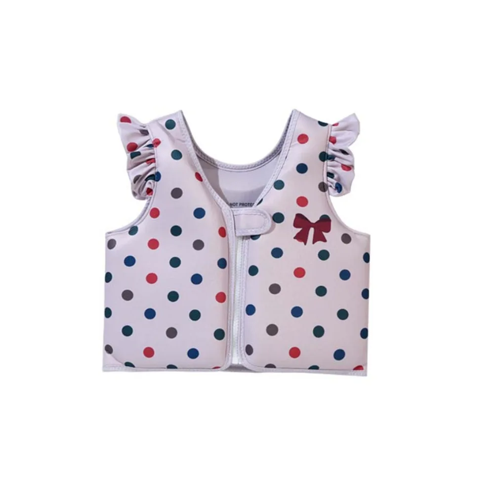 Not Falling Off Child Buoyancy Vest Adjustable Stable Baby Swimming Jackets Anti Rollover Cartoon Inflation-Free Swimming Vest
