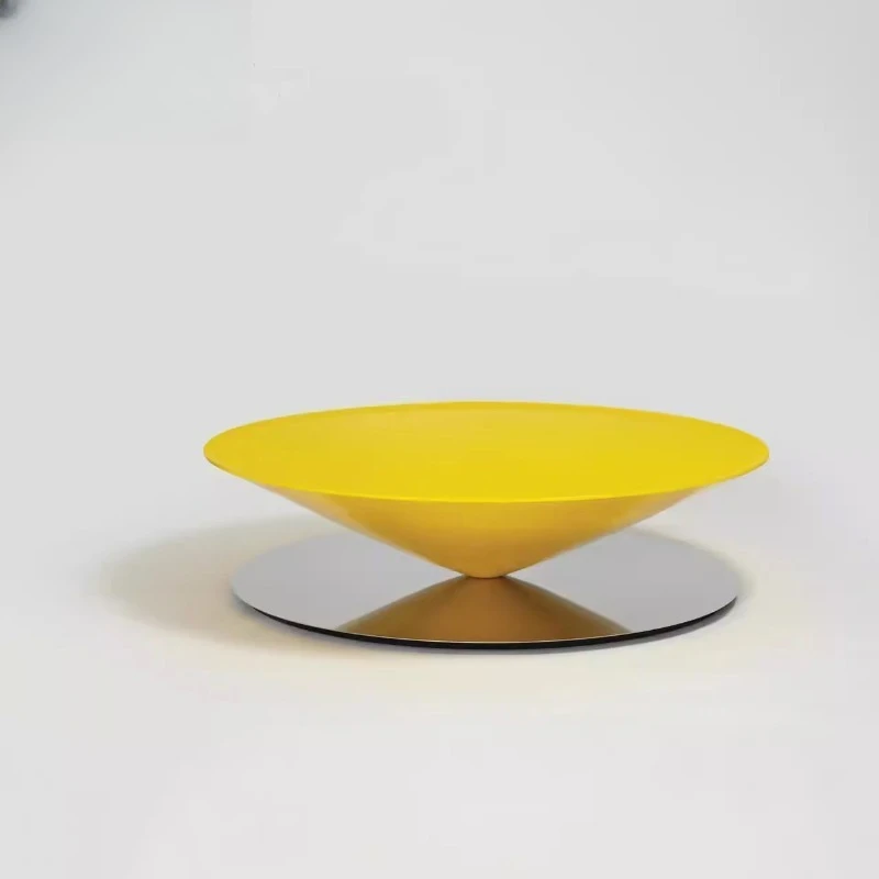 Italian designer, coffee table creative cream wind conical fiberglass suspended   table