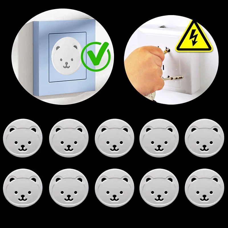 

10pcs EU Power Socket Electrical Outlet Baby Kid Child Safety Guard Protection Anti Electric Shock Plug Protector Cover for Baby