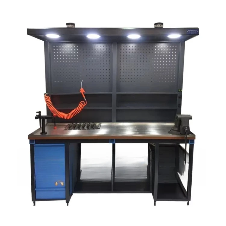 Stainless steel workbench with drawers tool cabinet workshop