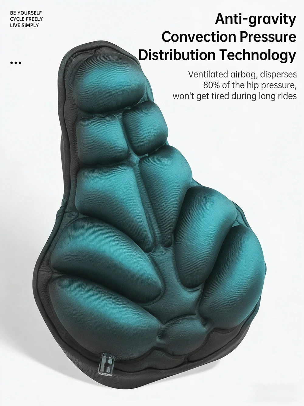 Bicycle Seat Cover 3D Inflatable Airbag Saddle Cover Adjustable Shock Absorption Cushion MTB Road Bike Accessories image 3