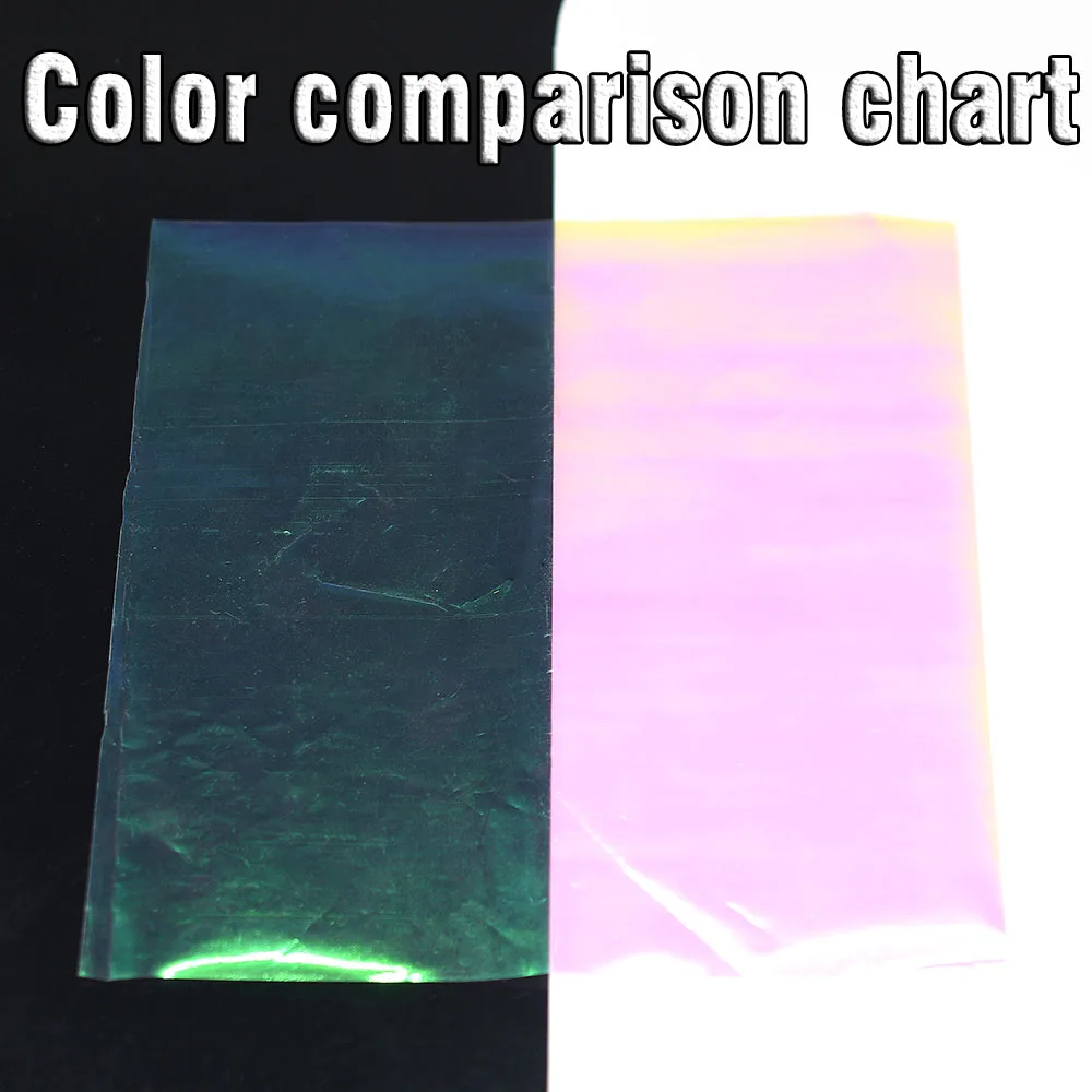 MNFT 2 Pcs 16.8x16.5cm Clear Fly Tying Rainbow Film for Sabiki Rigs