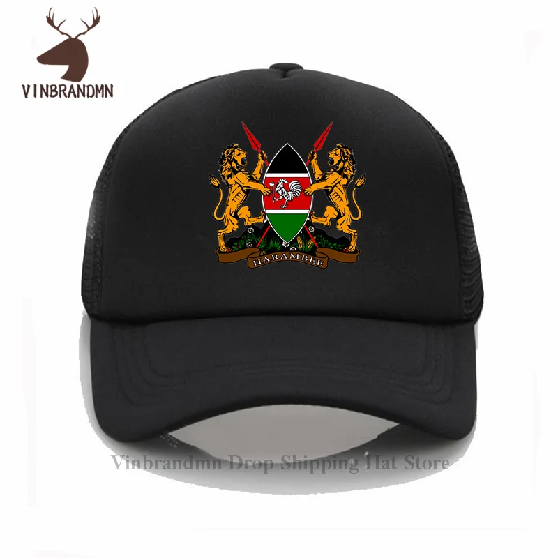 Republic of Kenya Kenyan unisex baseball cap fashion 2024 bucket hat nation team cotton sporting fishing hat country flag KEN 20