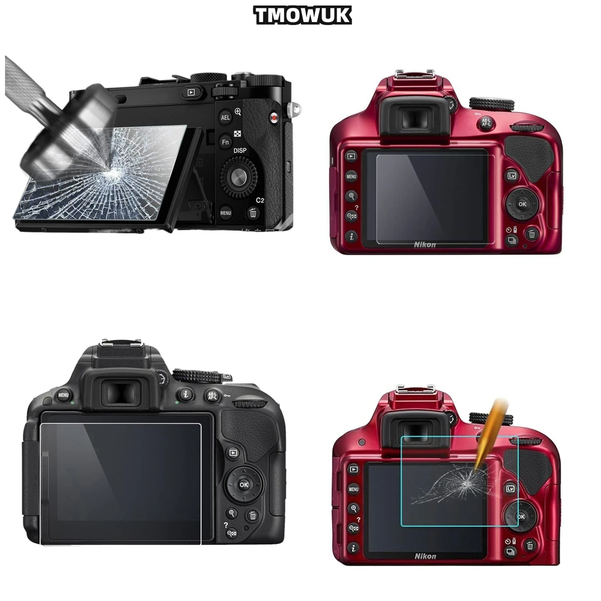 

For Nikon D3500 3300 3400 3600 3100 3200 K50 LCD Protective Film Tempered Glass 9H Hardness HD