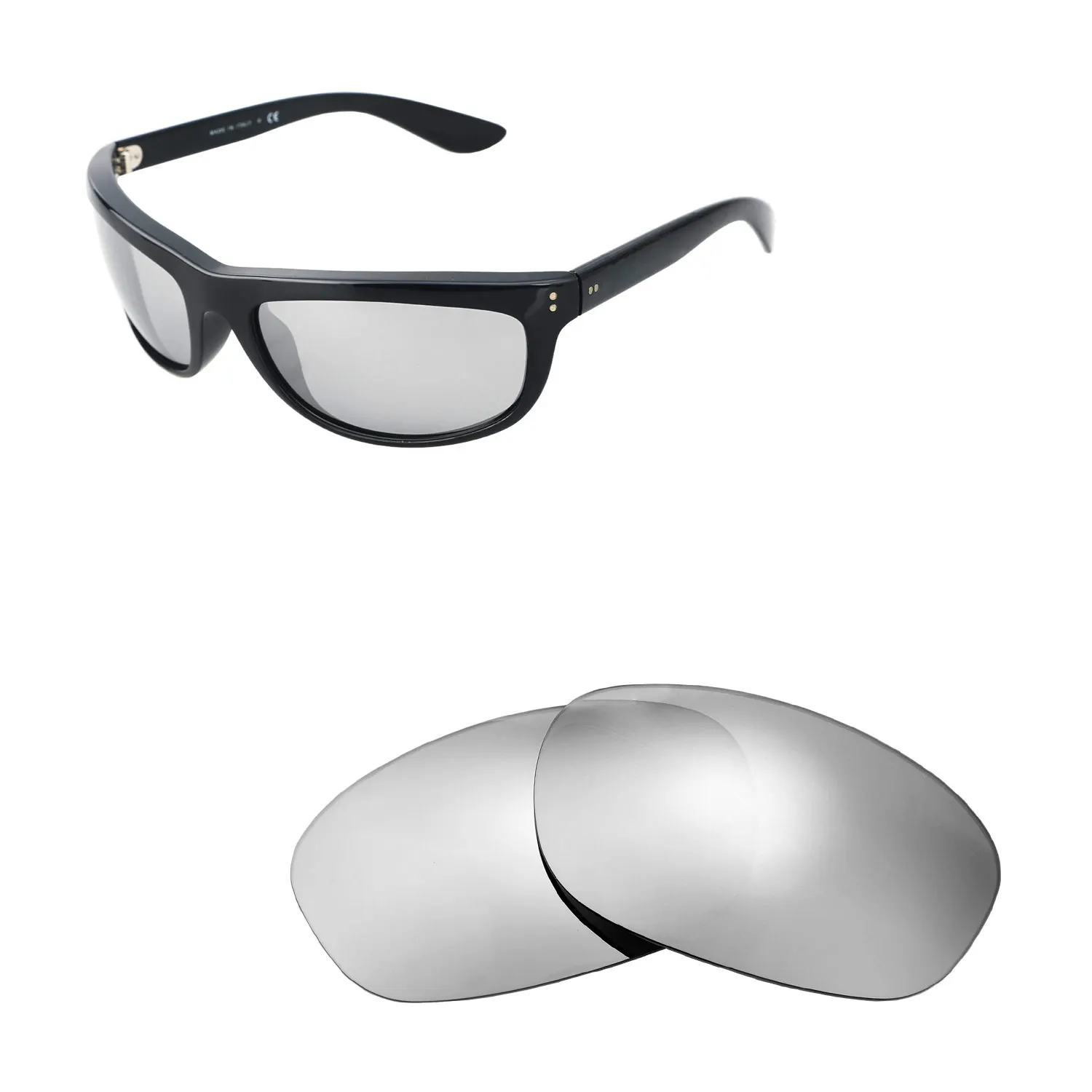 

Walleva Polarized Replacement Lenses for Ray-Ban RB4089 Balorama 62mm Sunglasses