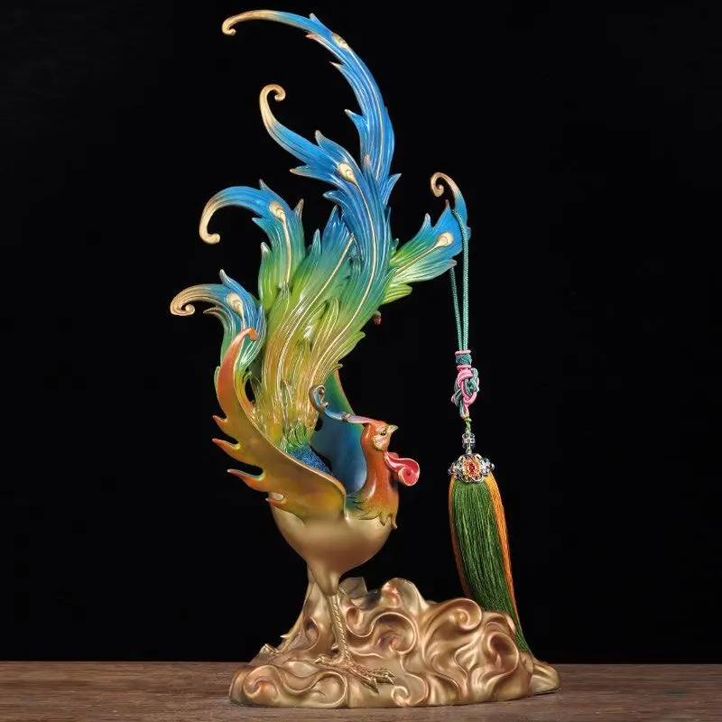 

Color copper phoenix wine rack ornament creative red wine rack home living room wine cabinet decoration