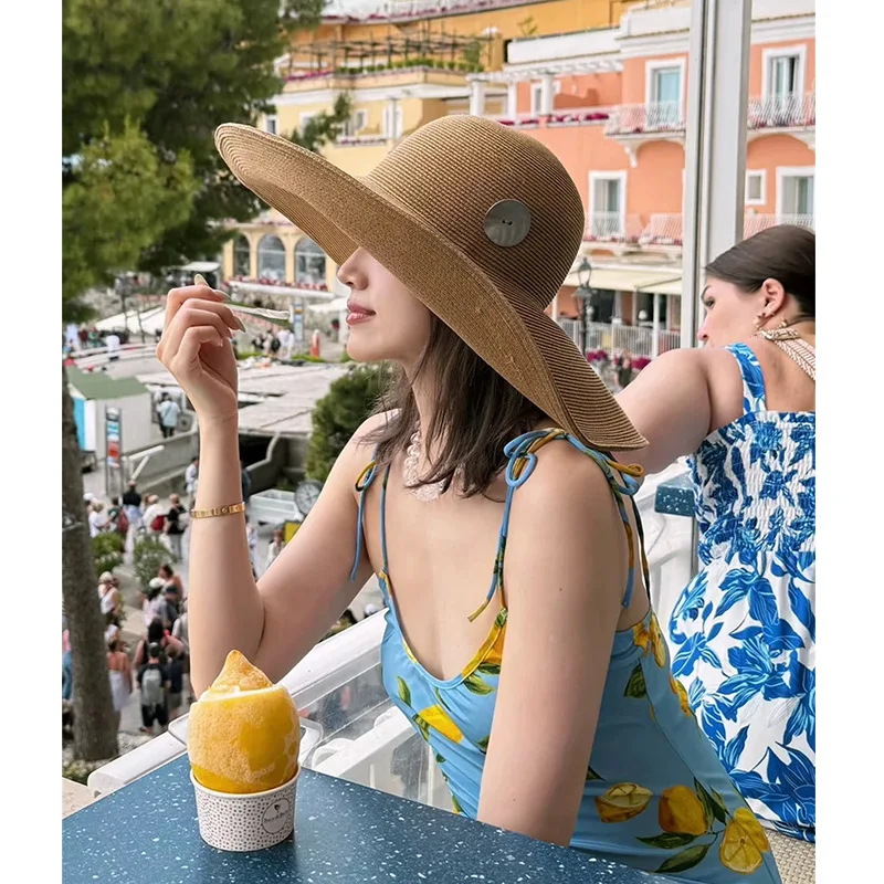 

Summer Foldable Sun Protection Straw Fisherman Hat