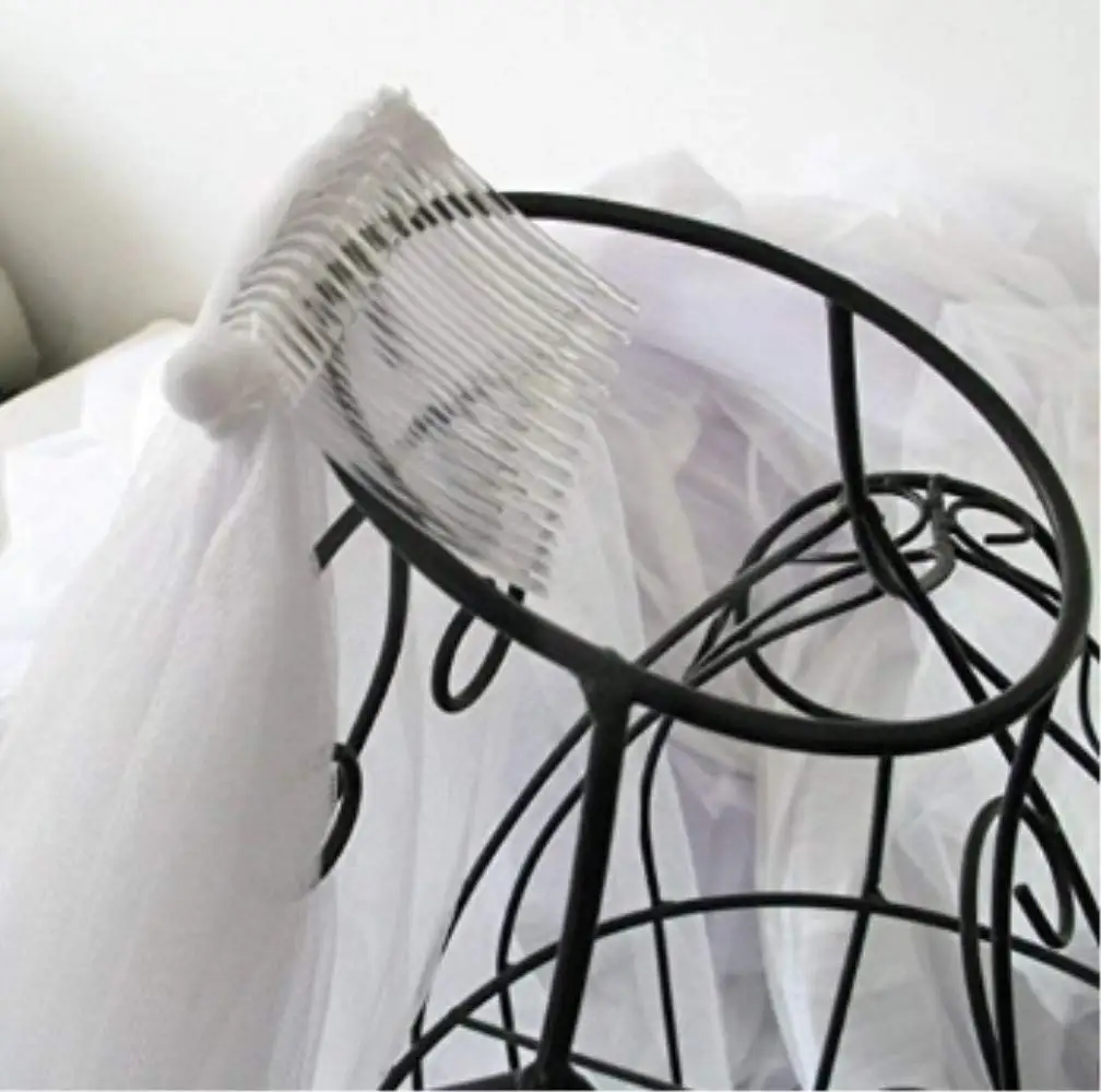 2T 2 Tier 1/8" Ribbon Edge Bridal Wedding Veil 2025