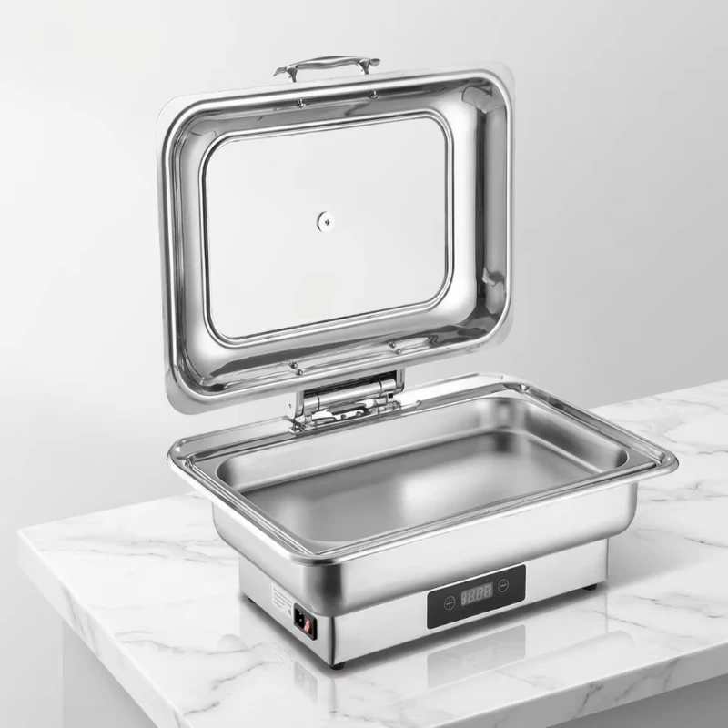 Stable constant temperature touch electric heating rectangular thermal insulation pot mini buffet restaurant single flavor