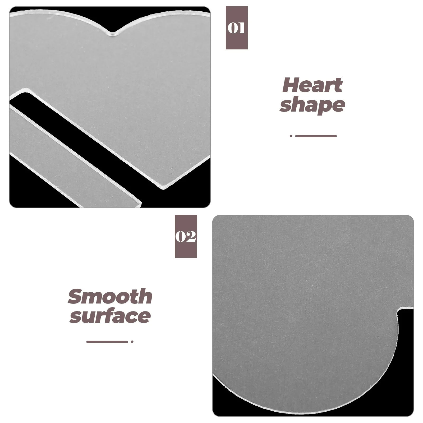 

30Pcs Reusable Heart Acrylic Drink Markers Wine Charms Transparent Wine Cup Tags for Party Gathering Decoration