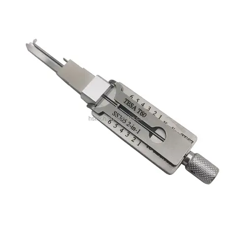 핫세일 T60 SS305 2 in 1 자동차 도어락 픽 디코더 잠금 해제 도구 핫세일 T60 SS305 2 in 1 자동차 도어락 픽 디코더 잠금 해제 도구