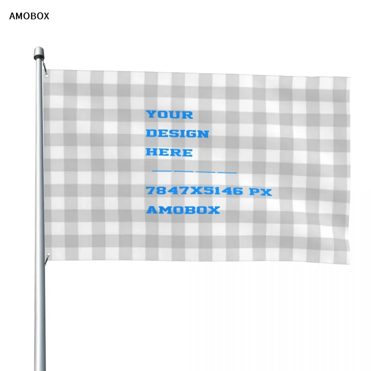 AMOBOX-DIY Flag to Create Your Own Custom Flags, Indoor or Outdoor Banner, 4x6ft