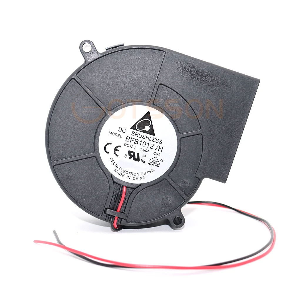 For delta BFB1012VH 9733 Turbo Centrifugal Fan Blower 12V 1.80A High Speed with Variable Speed Controller for DIY Cooling