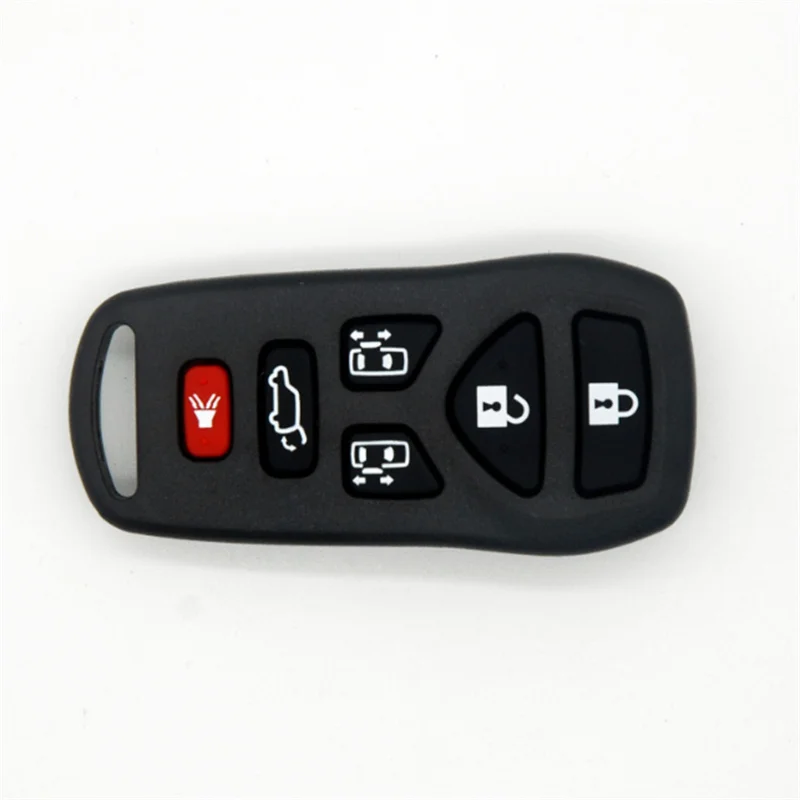 

DAKATU 10PCS 5+1 6 Button Remote Smart Car Key Shell Case Fob for Nissan Armada Frontier Quest Titan Murano Pathfinder Xterra