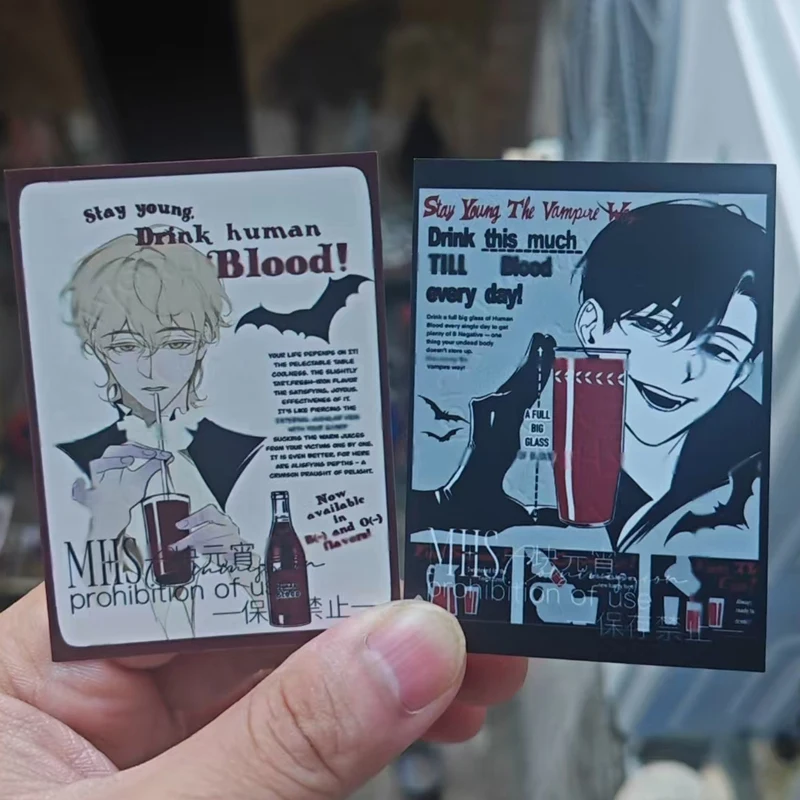 2Pcs/Lot Alien stage small card luka ivan high appearance peripheral exquisite creative card universal check-in camera artifact