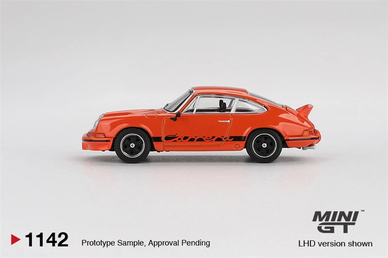 

*PreSale* MINI GT 1:64 Carrera RS 2.7 Tangerine with Black Livery Orange Box / Blister Package Diecast Model Car