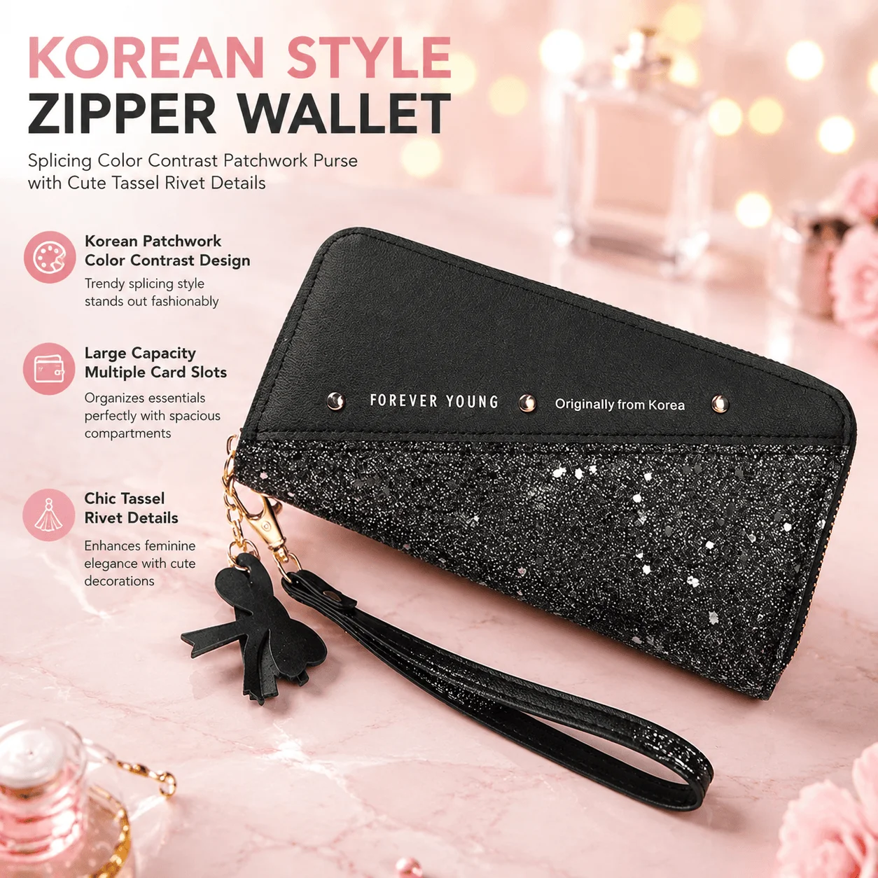Women Wallet Korean Style Patc - Phone Accessories Design Shop recension och pris