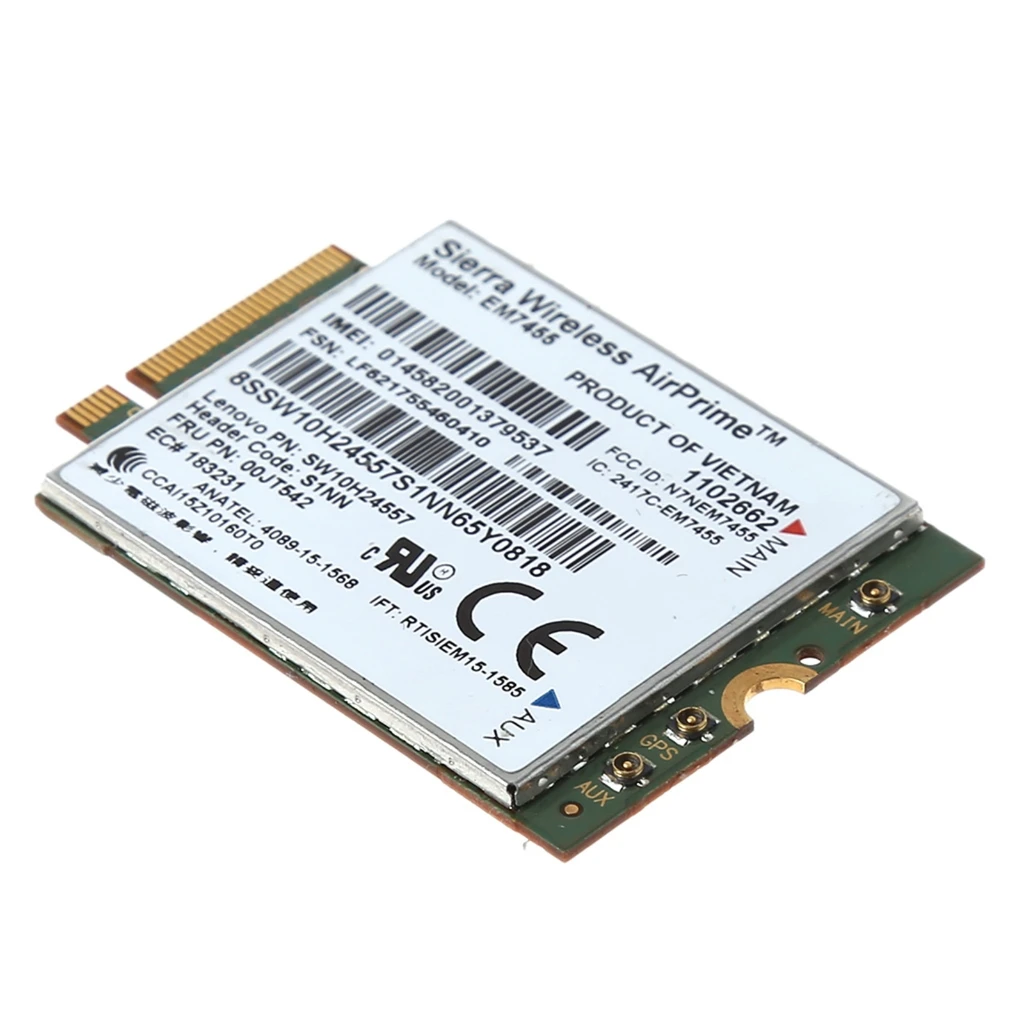 

EM7455 4G LTE WWAN Wireless Card Module FRU:S1NN 00JT542 00JT547 for X260 T460 T460p T460s L460 L560 Yoga 260 Yoga 460