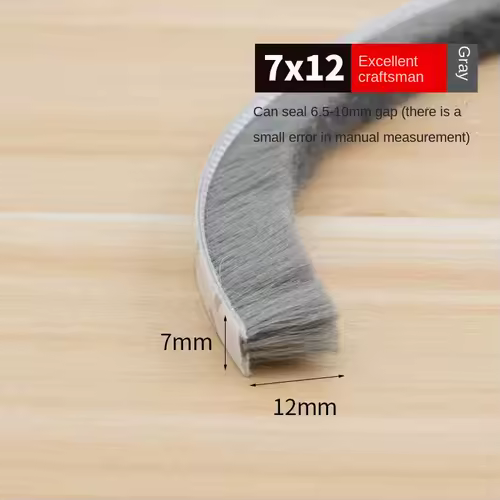 Self-adhesive Bristles Wool Pile Weatherstrip Door Window Brush Seal 7/9 X 5mm 9mm 12mm 15mm 23mm Warm Winter Gray White Brown - Image 16