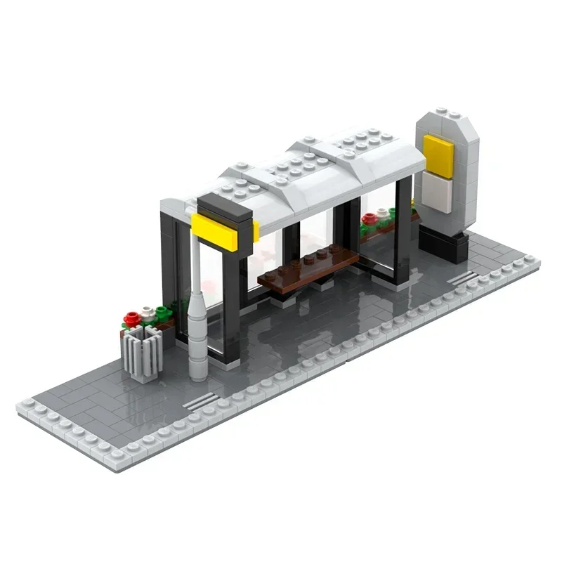 스트리트 뷰 모델 Moc 빌딩 브릭 코너 익스텐션 장면 기술 모듈러 블록 선물, 크리스마스 장난감 DIY 세트 조립