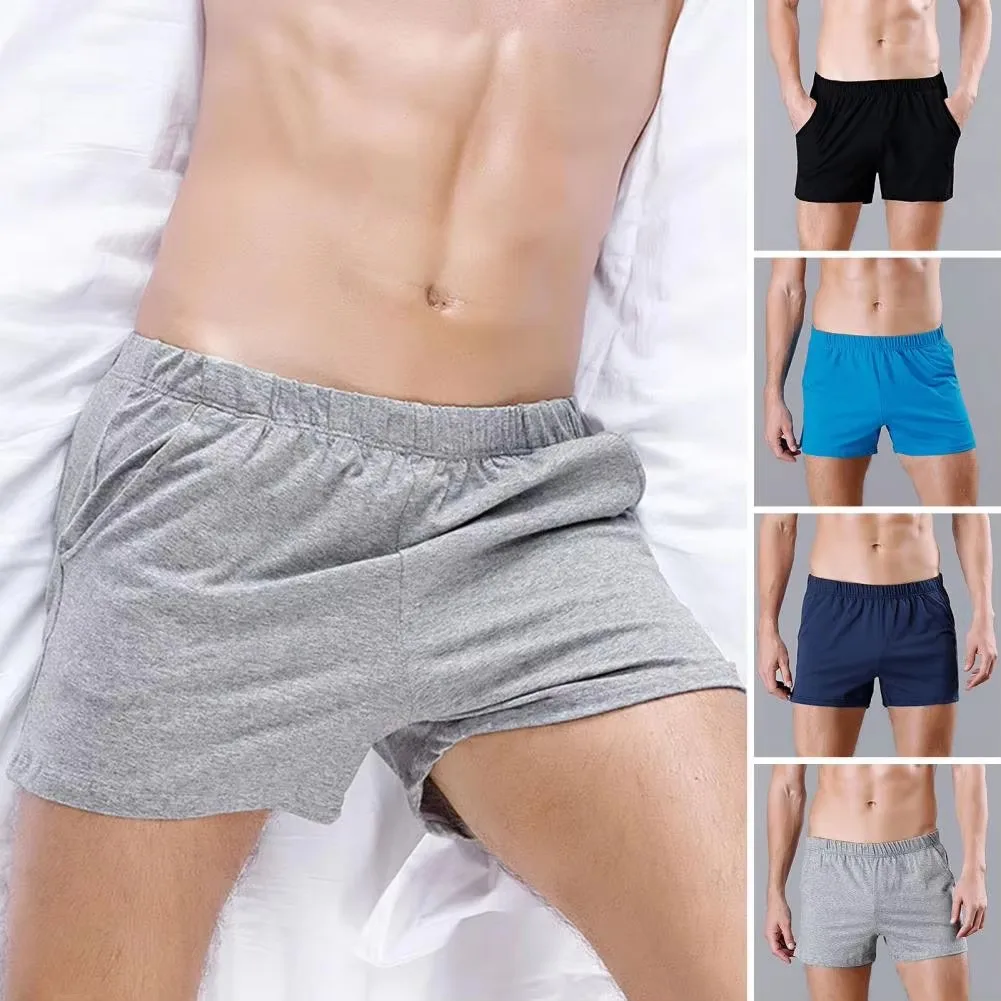 Men Underwear Boxers with pocket Cotton Blend Sexy Shorts Male Comfortable Mid-rise Underpants Mens High Quality Panties Homme