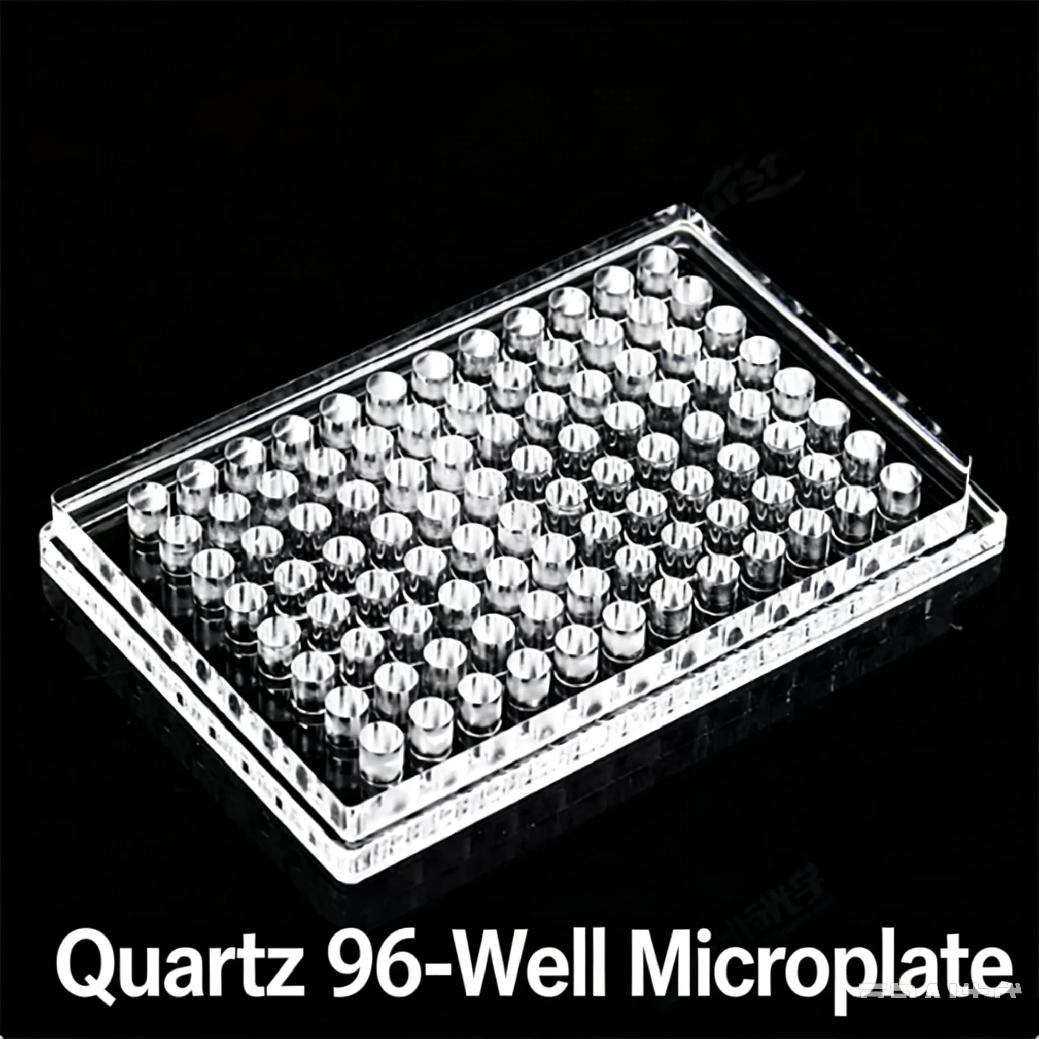 Quartz 96-well microplate, all-in-one UV-transparent glass bacterial culture plate, high-temperature resistant quartz microplate