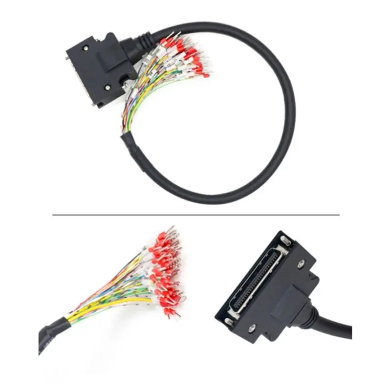 TFORU-For Panasonic Yaskawa Delta 50Pin SCSI IO Servo Terminal Cable 1M Connection Line 50Pin Pin CN1 Control Wire