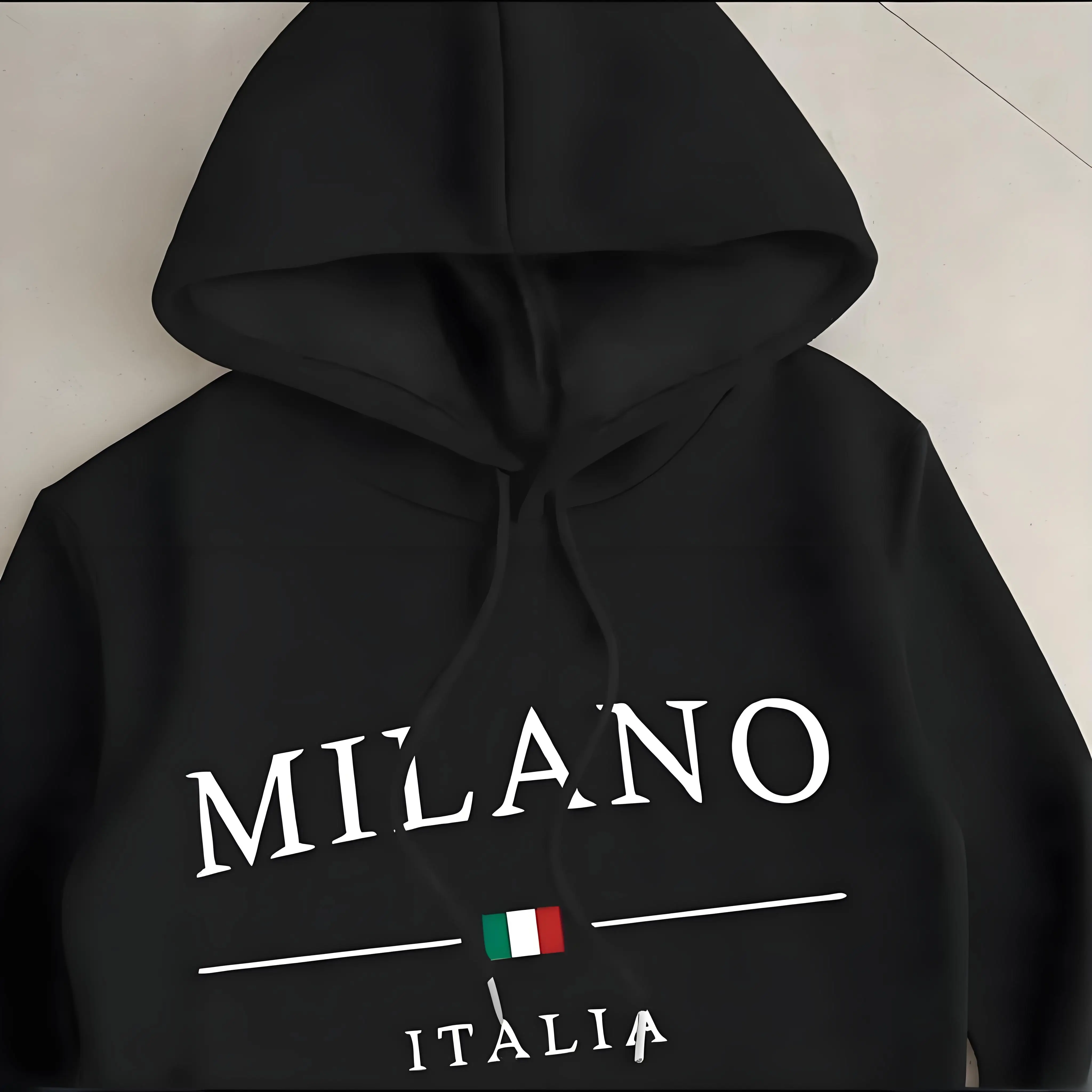 Hot women\'s 2-piece Milano print sports suit sportswear jogging suit women\'s hooded sportswear suit clothes hoodie+sweatpants