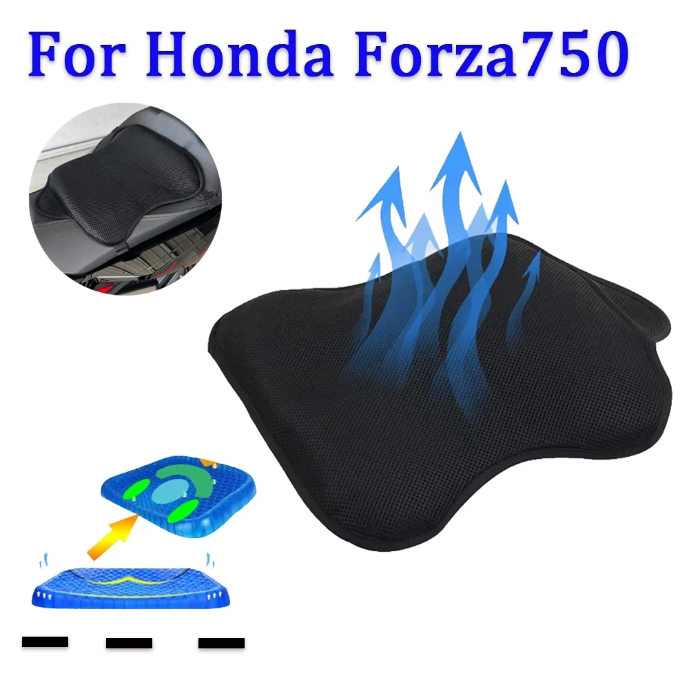 

Motorcycle Accessories Breathable Pressure Insulation Relief Gel Seat Cushion Cover For Honda Forza750 Forza 750 2021 2022 2023