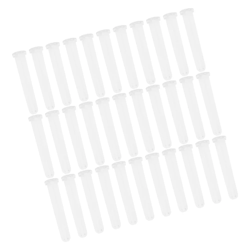 

100pcs Transparent Flower Tubes Reusable Plastic Vials Caps Floral Arrangement Supplies Single Stem Water Tubes Grow Bag