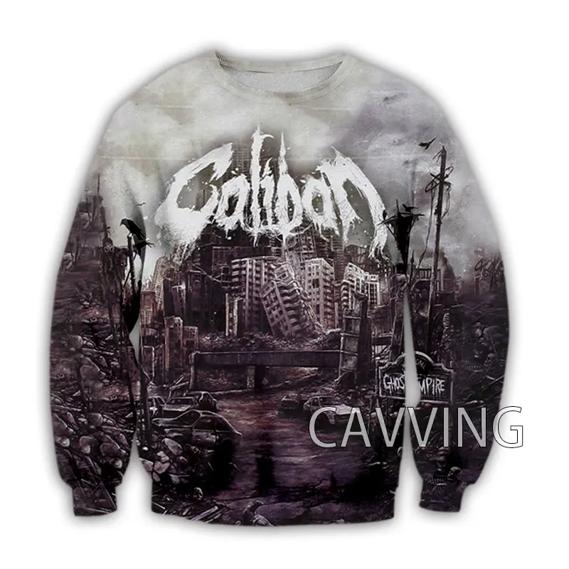 CAVVING 3D Printed  Caliban Metalcore Band  Crewneck Sweatshirts Harajuku Styles Tops Long Sleeve Sweatshirts for Men/women