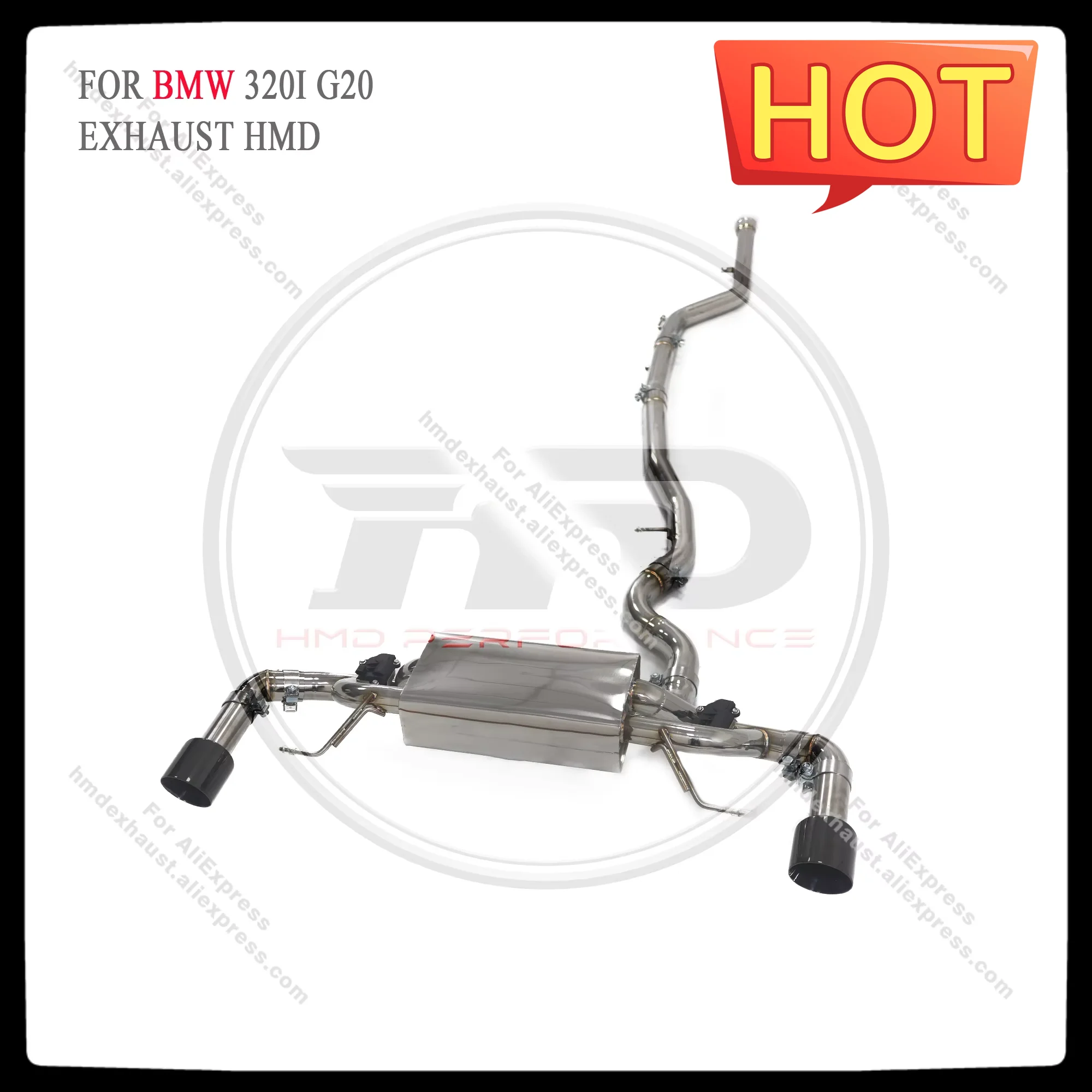 HMD Stainless Steel Exhaust System Performance Catback for BMW 320i G20 2.0T Muffler With Valve