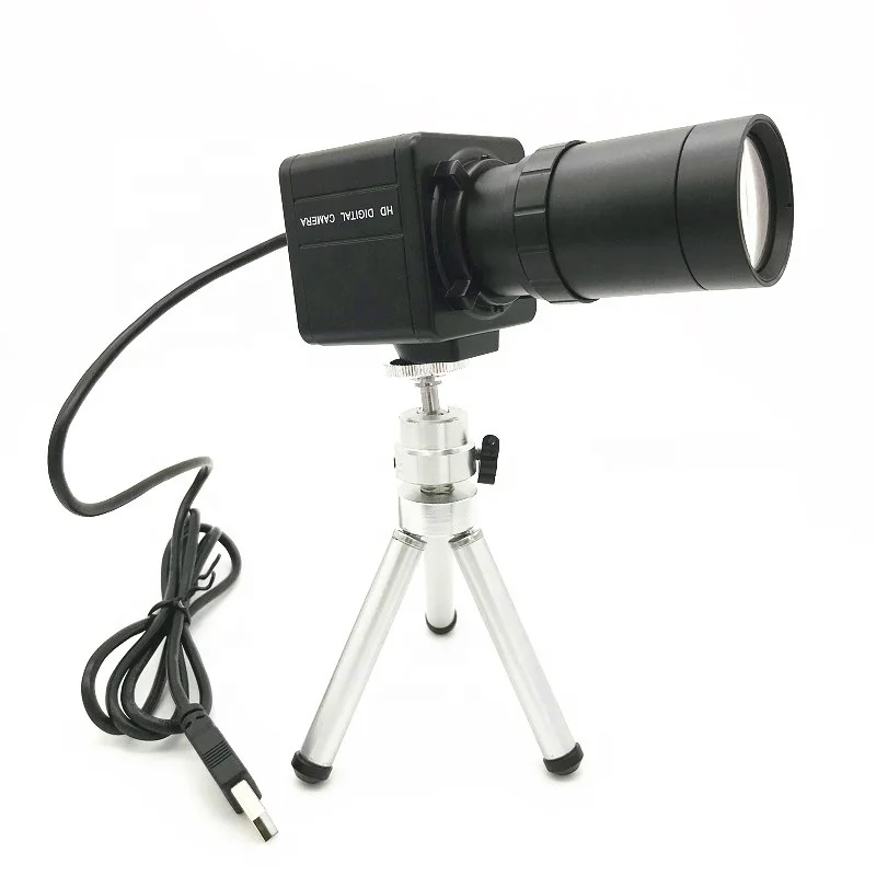 4K 30FPS CMOS Sensor USB2.0 Box Camera 5-100mm Varifocal Lens IP65 Rated Document Scanning Live Video for Cloud