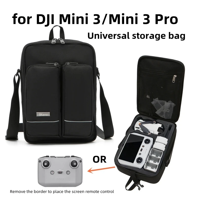 For DJI MINI3/MINI3 PRO Storage Bag Remote Control Universal Black Shoulder Bag for DJI MINI3/MINI3 PRO Luggage Accessories