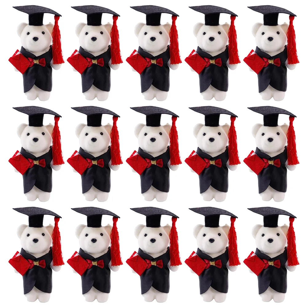 

5pcs Graduation Bear Flower With Academic Costume For Class Reunions Home Decors And Graduation Packaging Celebrations Event