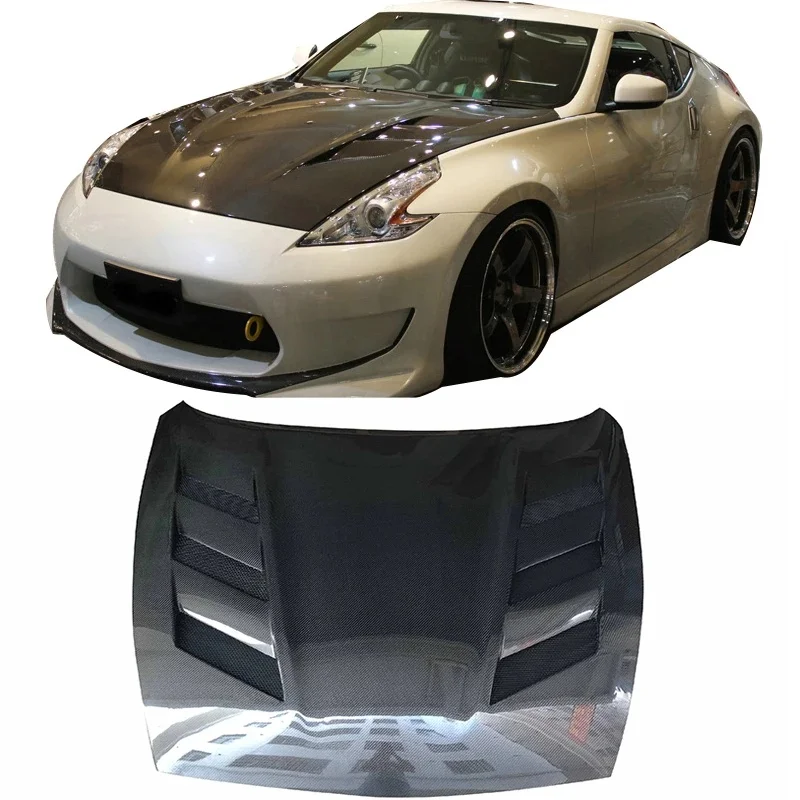 High Quality Carbon Fiber Hood of the Vent for Nissan 370Z Z34 2009+