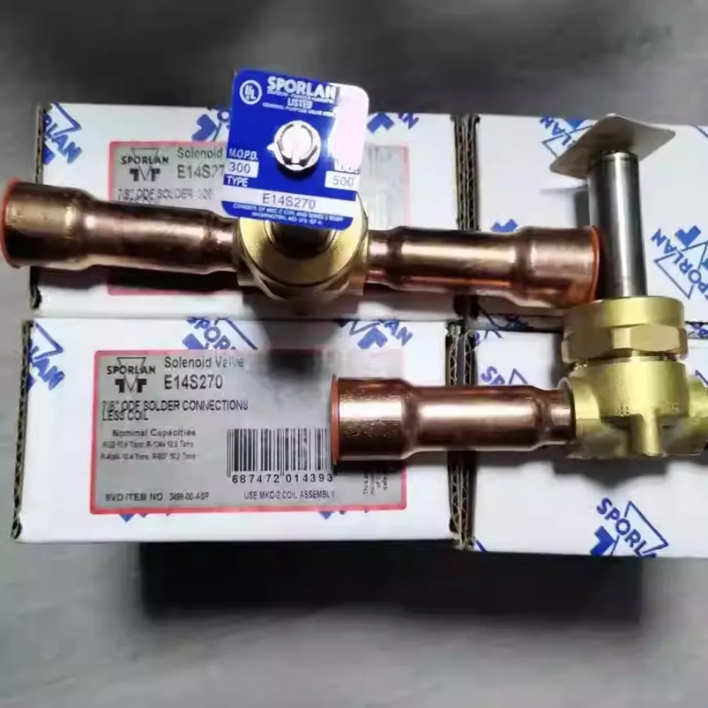 جديد لصمامات الملف اللولبي Sporlan E3S130 E6S130 E6S140 E9S230 E9S240 E10S240 E10S250 E14S250 E19S250 E19S270 E25S270 E25S290