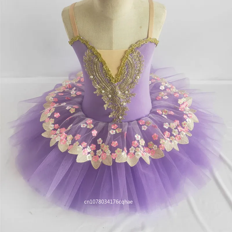 

Purple White Professional Ballet Tutu Kids Child Women Adulto Swan Ballet Costume Toddler Ballerina Party Flower Girl Dresses