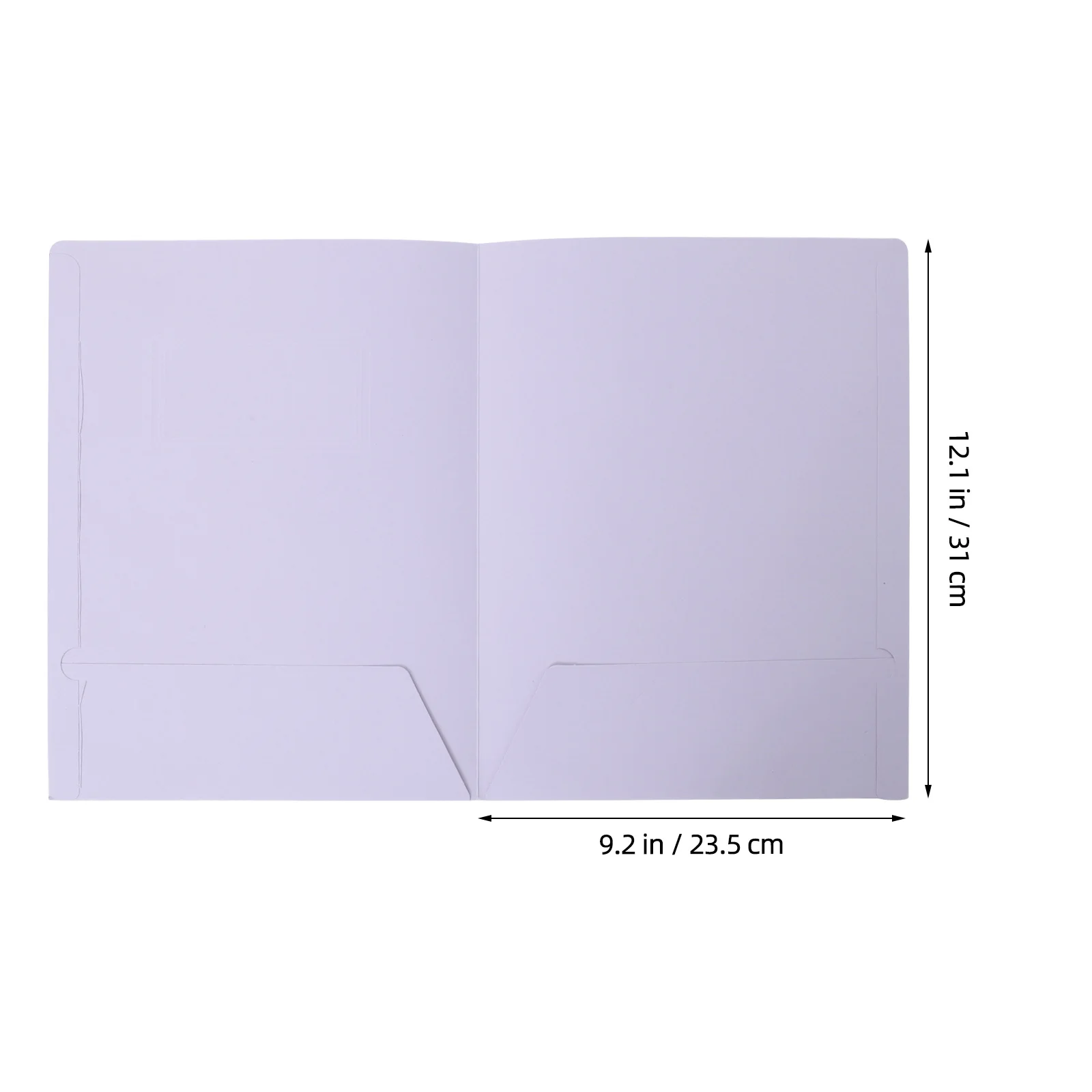 10 قطعة من مجلدات الملفات الورقية المقواة بجيب مزدوج منظم المستندات ورق العرض لوازم الاجتماعات المنزلية والمكتبية