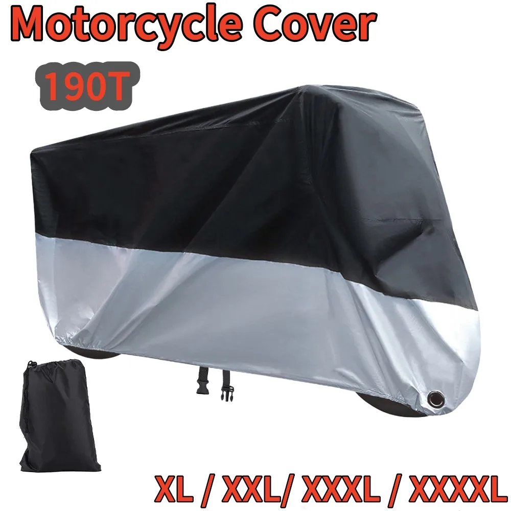 

Чехол для мотоцикла, размер XL-XXXL, чехол для электрического велосипеда, ткань Оксфорд 190T, уличный, непромокаемый, солнцезащитный, пылезащитный, для всех сезонов