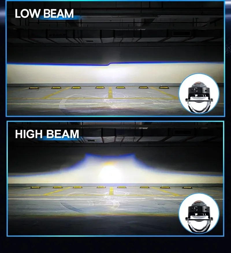 

Enjoy crystal clear visibility with this 55W HID lo beam lens