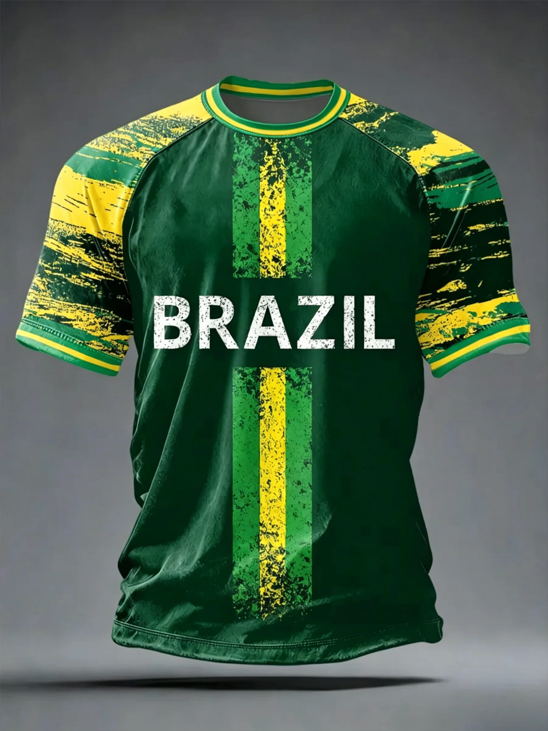 2026 Summer New Brazil Football Jerseys For Men Classic God Brazil Short Sleeve Tees Casual O-neck Sports Tshirts Man Clothing image 5
