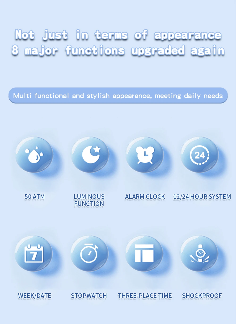 SANDA SD6320 デジタル腕時計 レディース スポーツ クロノグラフ カレンダー レディース クォーツ 50m 防水 LED 電子時計